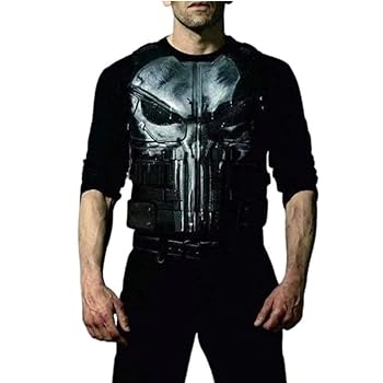 【希少】FranC1sT.MOR.K.S skull bottun vest Amazon.com: Men's Punisher Season 2 Skull Frank Castle